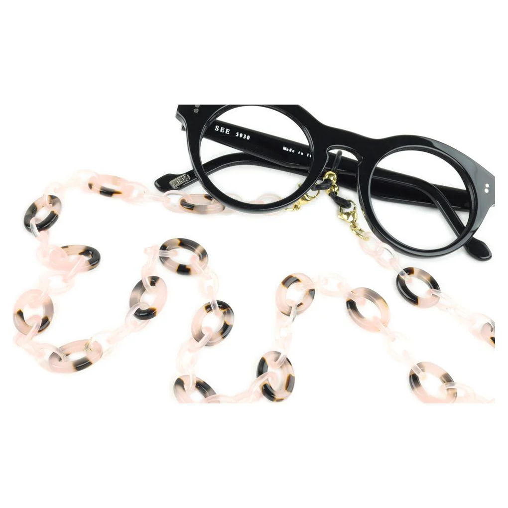 Acetate Eyeglass Chain - Small Oval