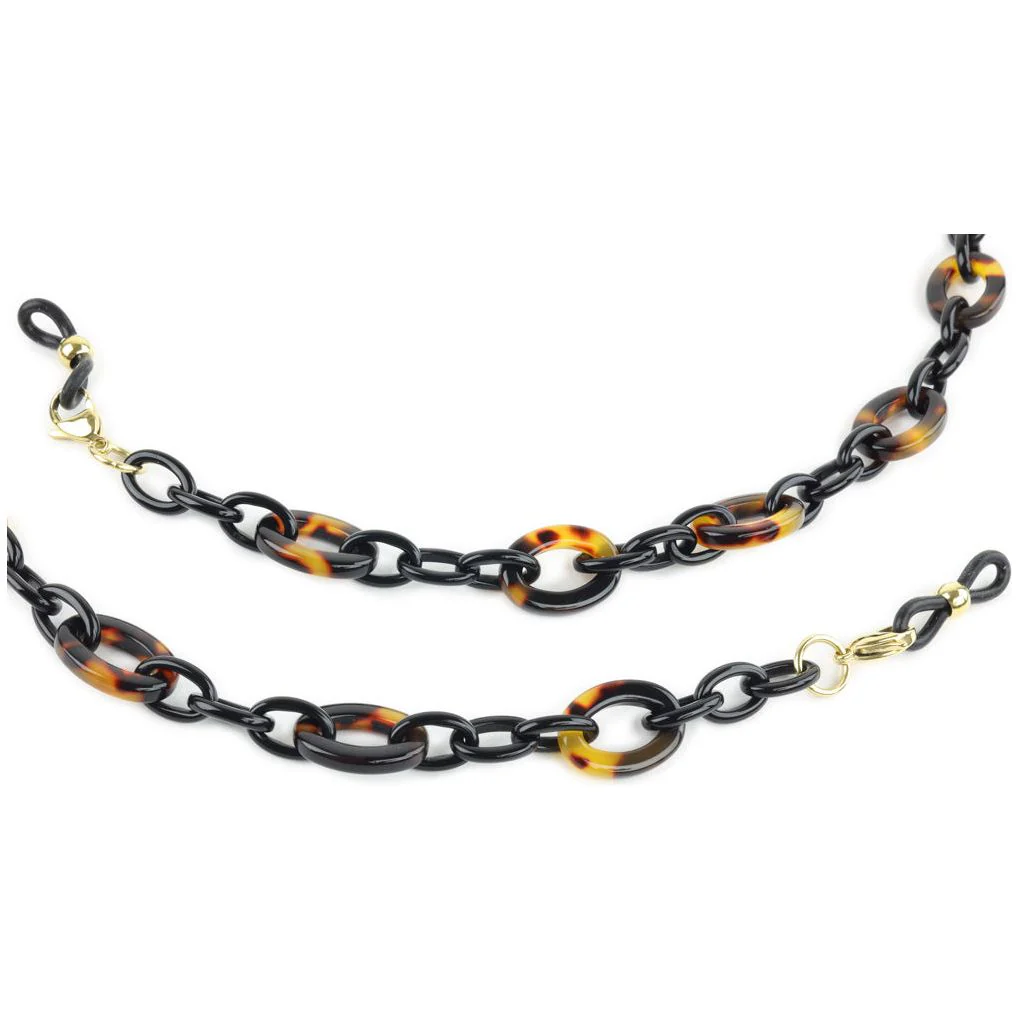 Acetate Eyeglass Chain - Small Oval