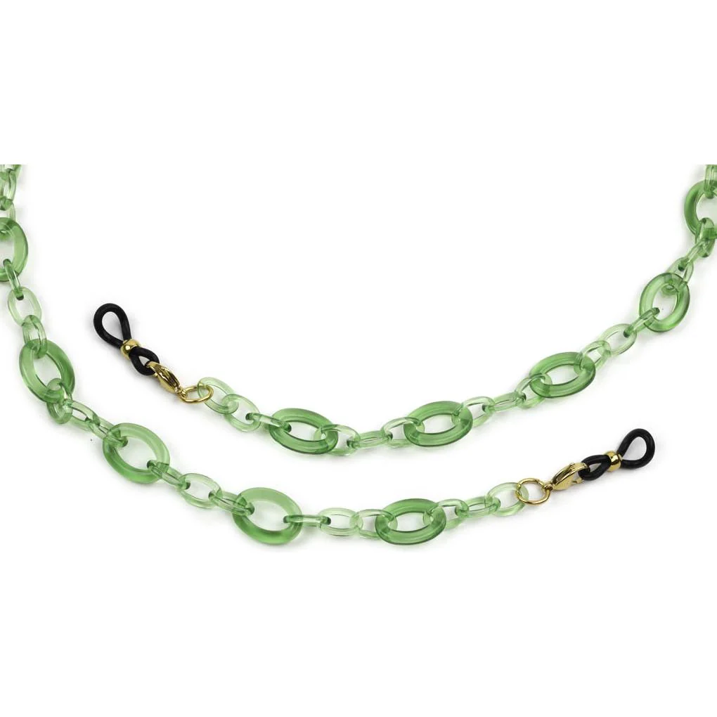 Acetate Eyeglass Chain - Small Oval