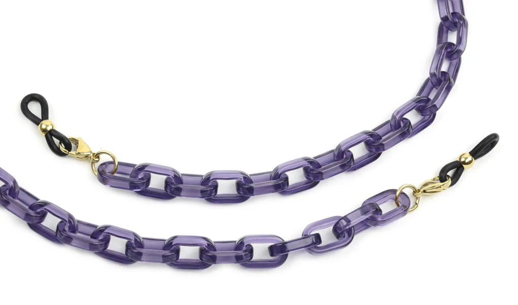 1268-acetate-eyeglass-chain-rectangle-link-14.webp Acetate Eyeglass Chain - Rectangle Link