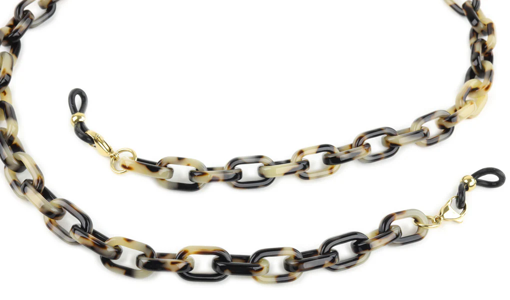 1268-acetate-eyeglass-chain-rectangle-link-4.webp Acetate Eyeglass Chain - Rectangle Link