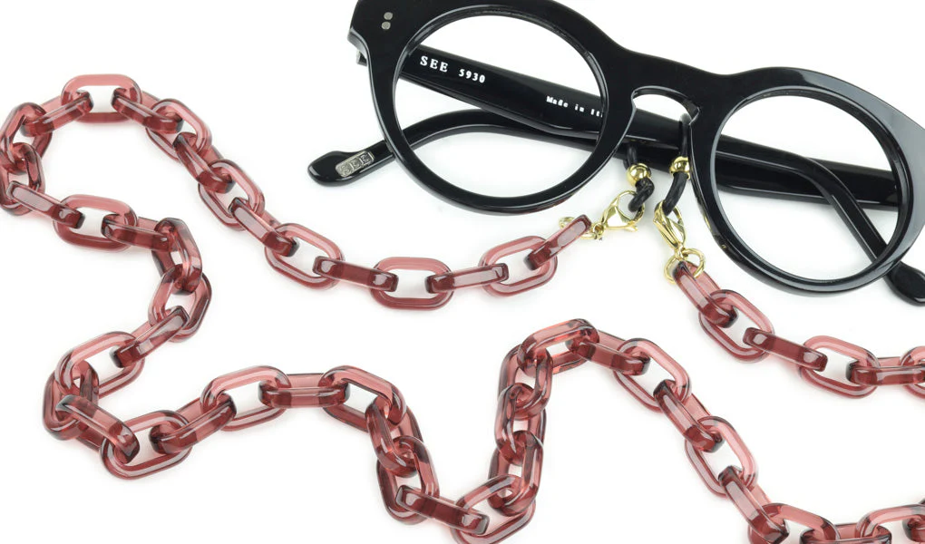 1268-acetate-eyeglass-chain-rectangle-link-5.webp Acetate Eyeglass Chain - Rectangle Link