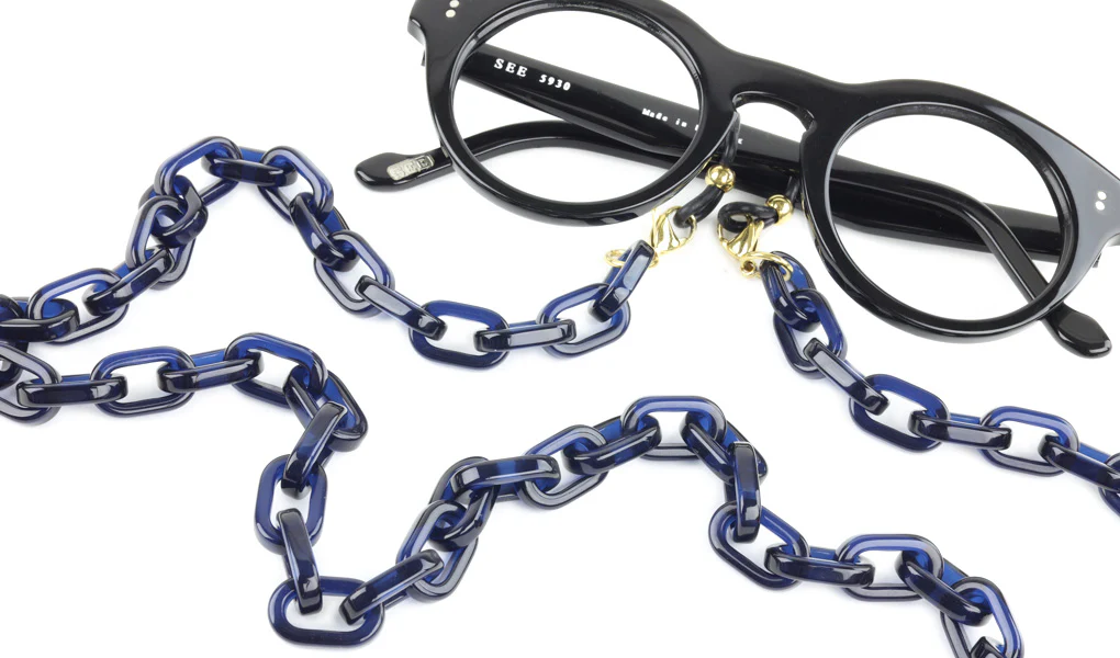 1268-acetate-eyeglass-chain-rectangle-link-7.webp Acetate Eyeglass Chain - Rectangle Link