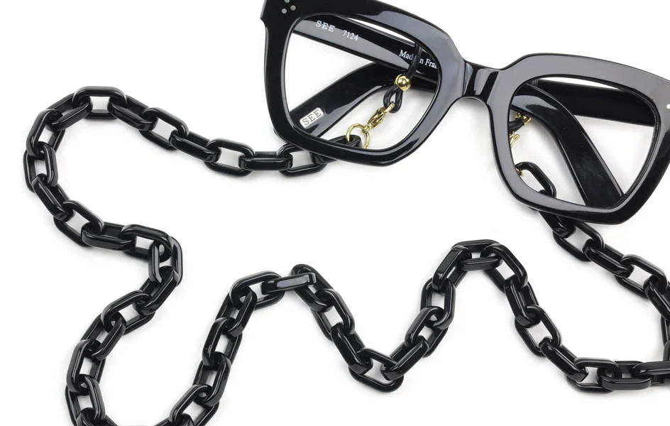 1268-acetate-eyeglass-chain-rectangle-link-9.webp Acetate Eyeglass Chain - Rectangle Link